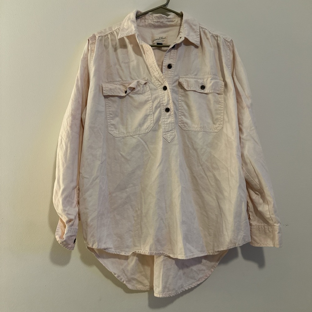 Universal Thread Cream Button Down Shirt